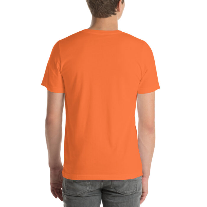 Unisex Staple T Shirt Orange Back 6781742e72635.jpg