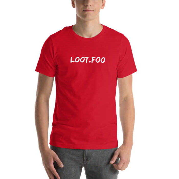 Unisex Staple T Shirt Red Front 6781742de719d.jpg