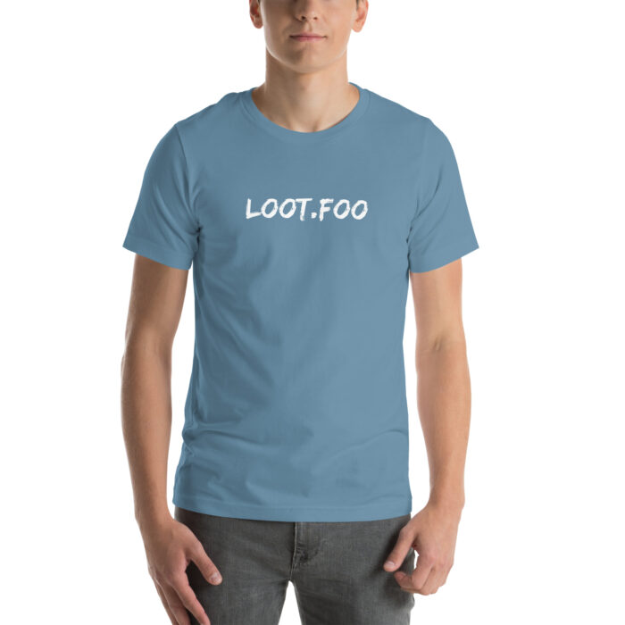 Unisex Staple T Shirt Steel Blue Front 6781742e434ee.jpg