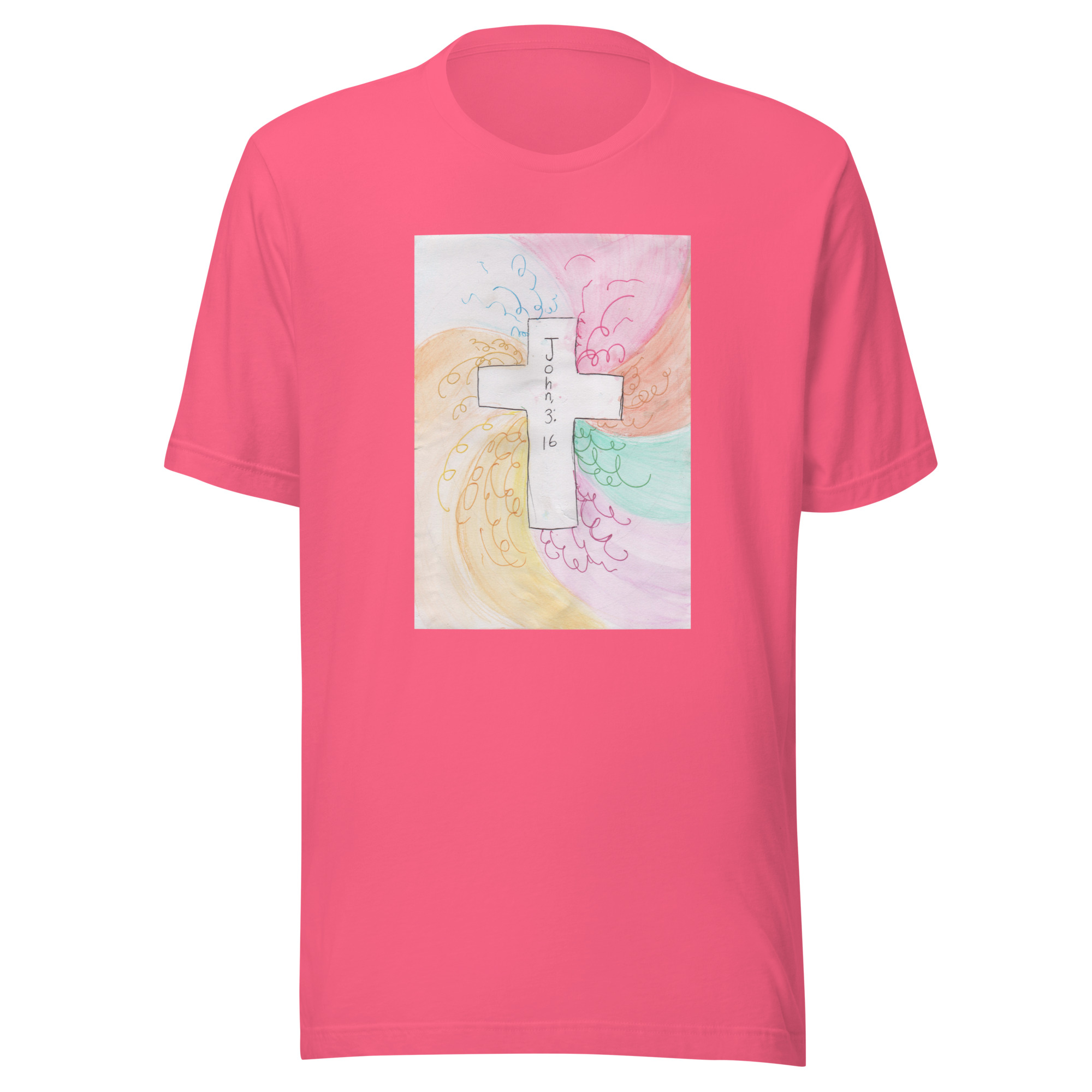 Unisex Staple T Shirt Charity Pink Front 6aade353441fb 1.jpg