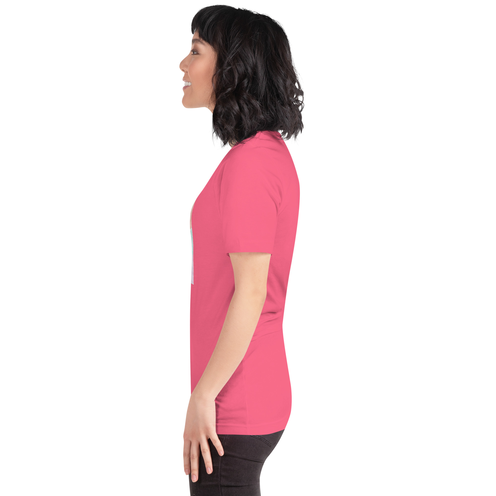 Unisex Staple T Shirt Charity Pink Left 6aade353412da.jpg