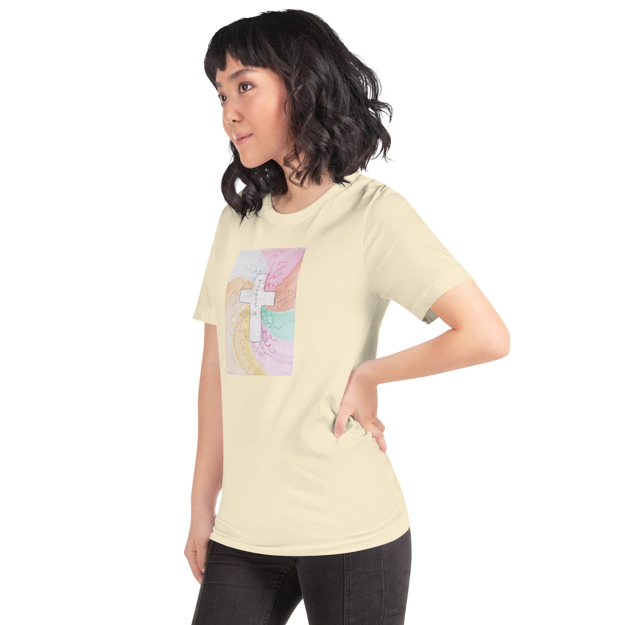 Unisex Staple T Shirt Natural Left Front 6aade35341e1d.jpg
