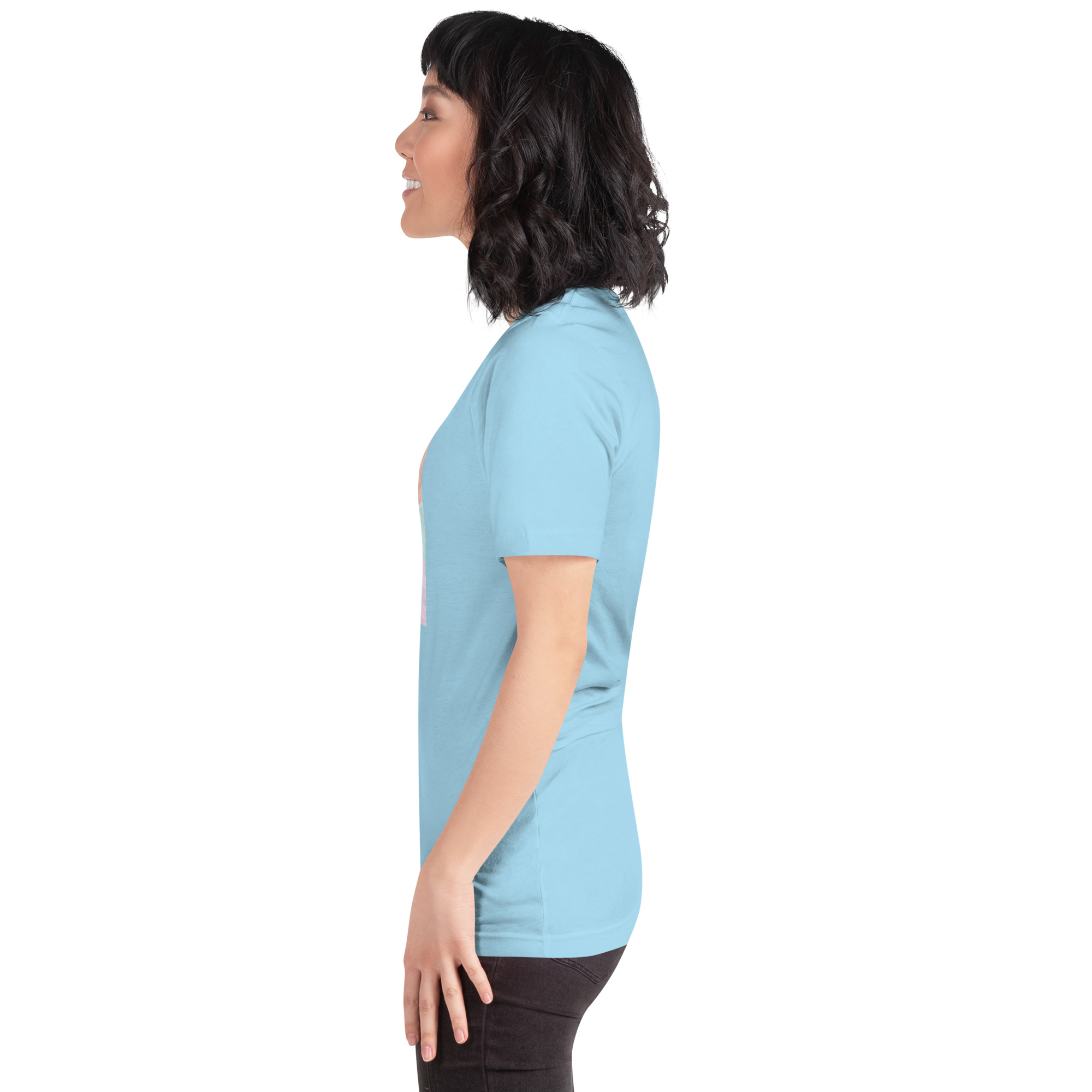 Unisex Staple T Shirt Ocean Blue Left 6aade35341250.jpg