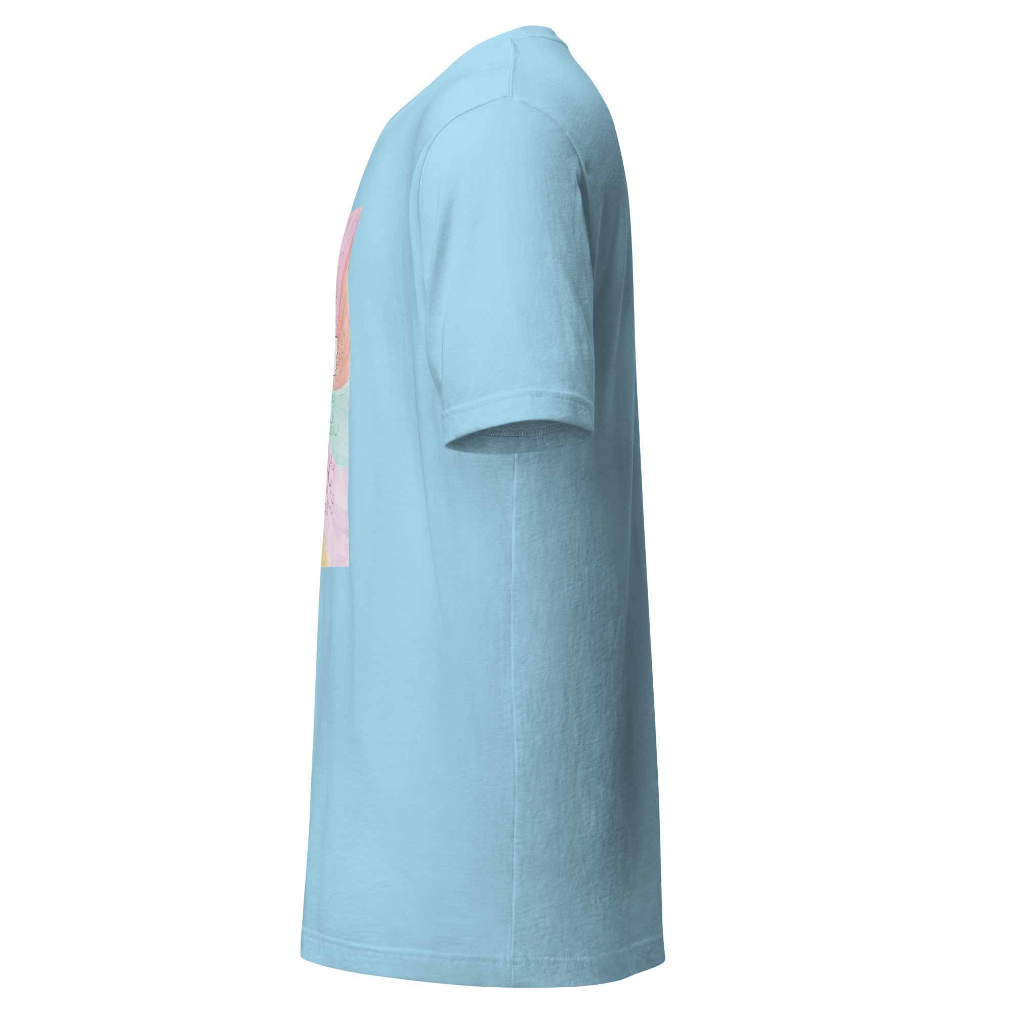 Unisex Staple T Shirt Ocean Blue Left 6aade35345d39.jpg