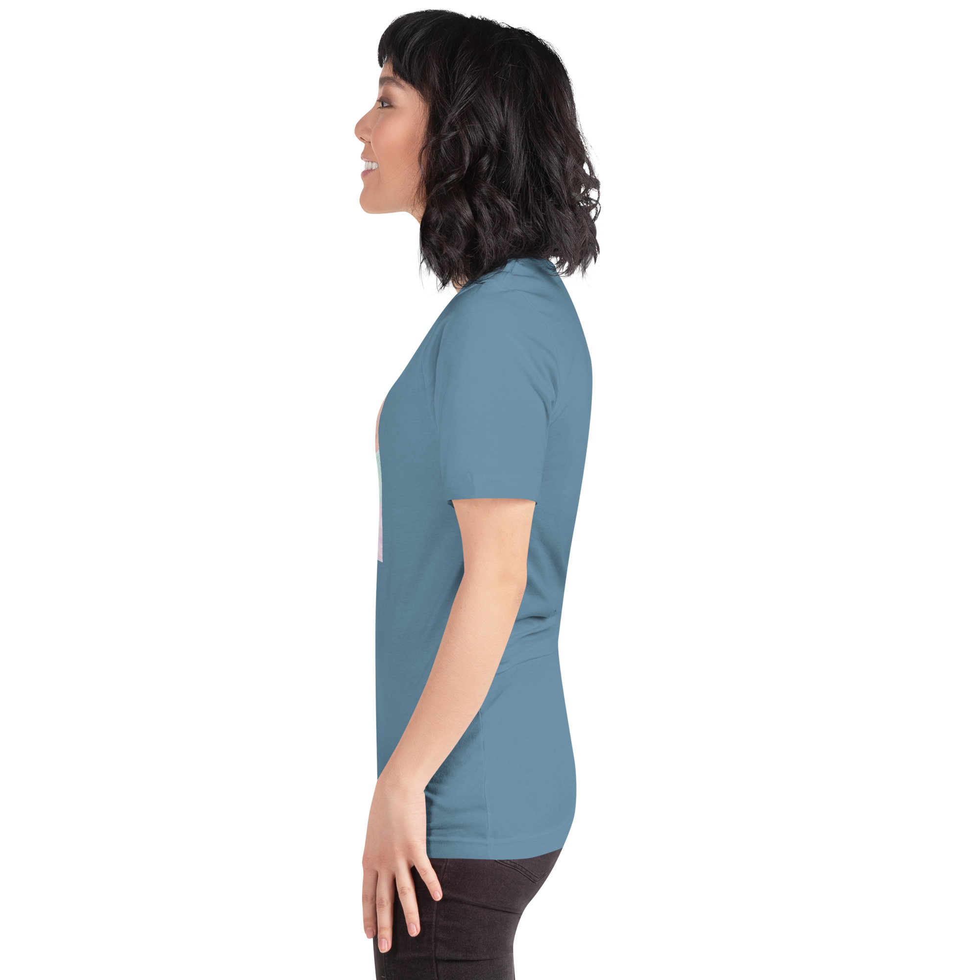 Unisex Staple T Shirt Steel Blue Left 6aade353412a2.jpg
