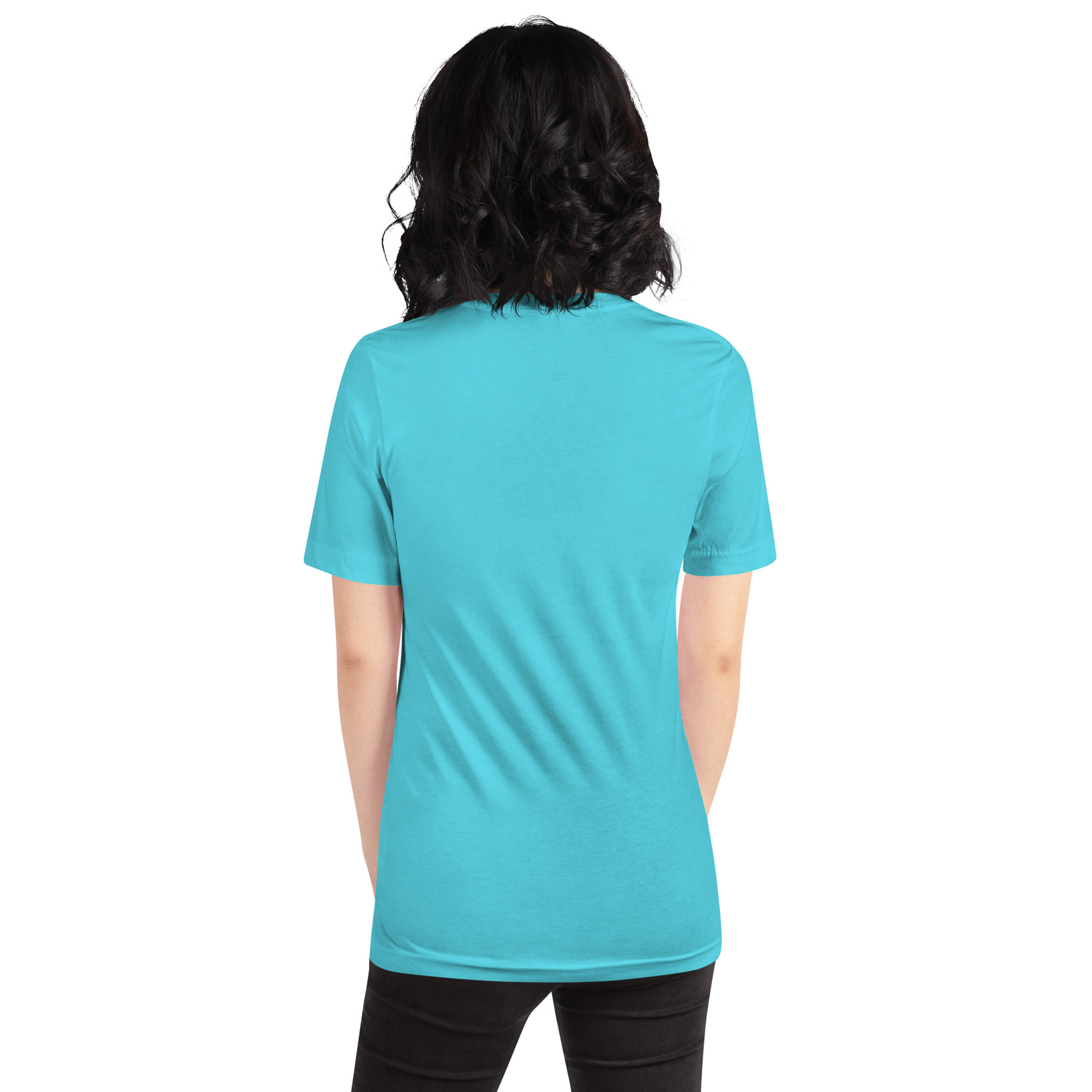 Unisex Staple T Shirt Turquoise Back 6aade353406f0.jpg