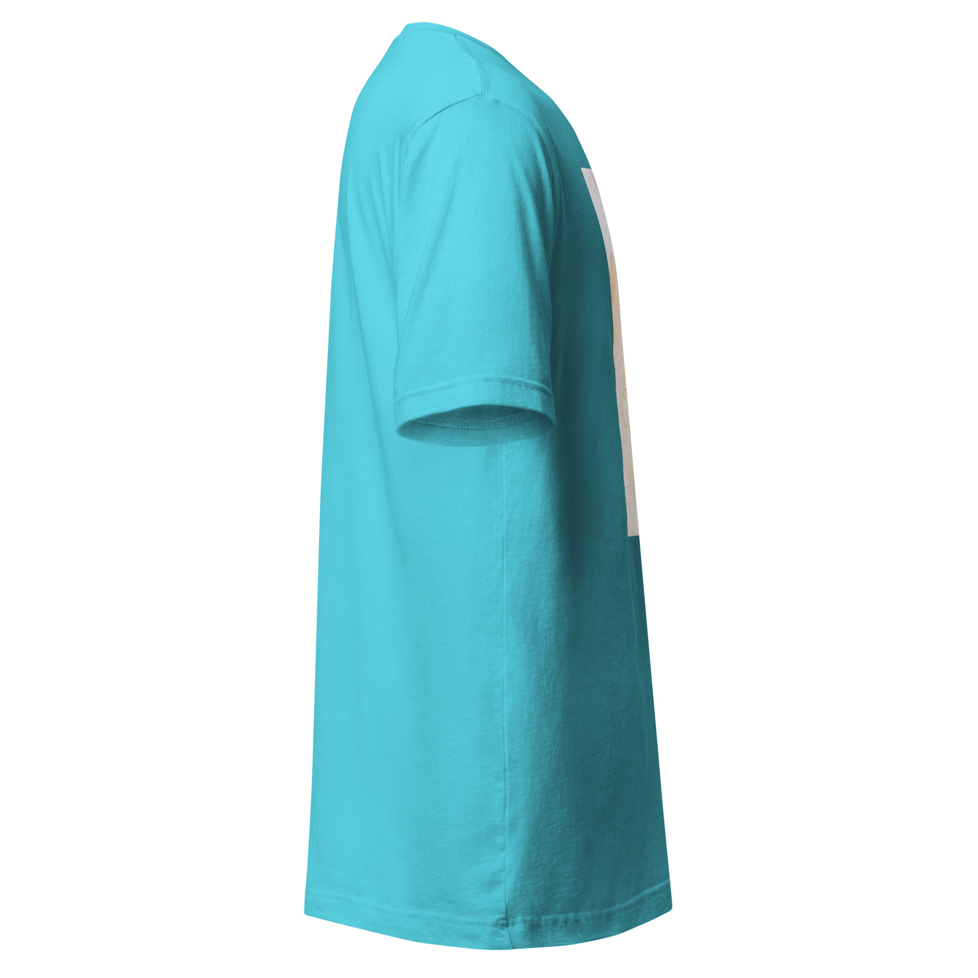 Unisex Staple T Shirt Turquoise Right 6aade35346aef.jpg